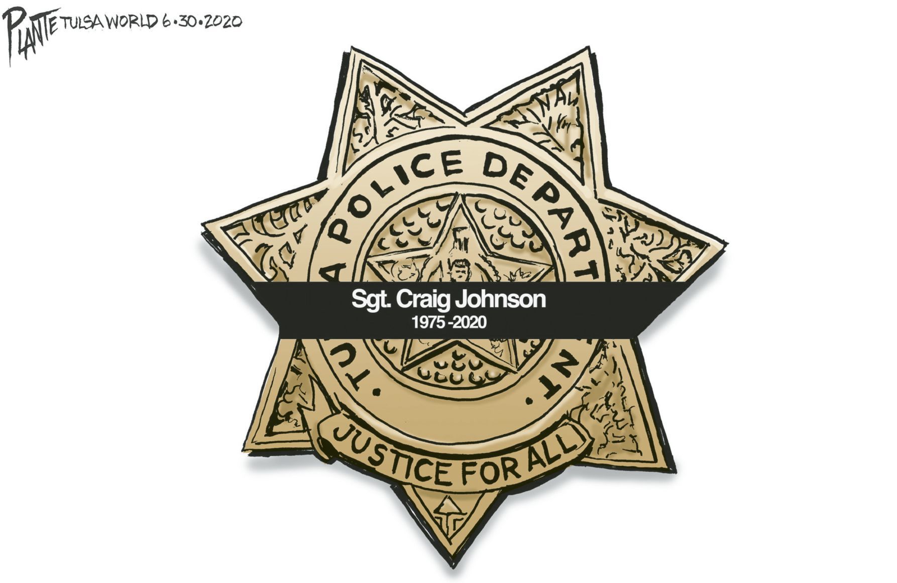 Bruce Plante Art: Tulsa Police Officer Craig Johnson
